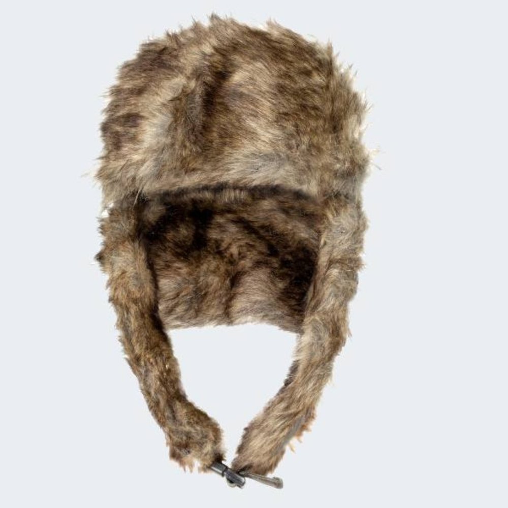 Faux Fur Tan Ushanka Aviator Trapper Hat